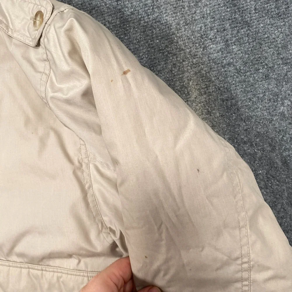 Levi's Vintage 80s Men's Winter Coat Size L‎ Beige Puffer Bomber